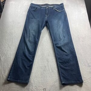 Prana Bridger Slim Fit Jeans Mens 40x32 Dark Wash Blue Denim Pants